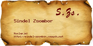 Sindel Zsombor névjegykártya